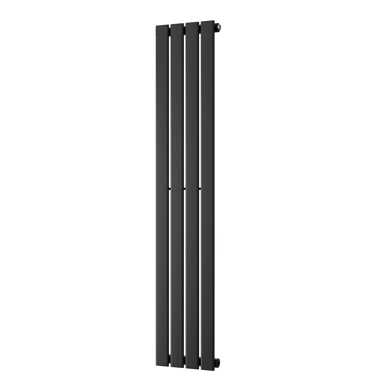 Typhoon - Black Vertical Radiator H1400mm x W272mm Single Panel