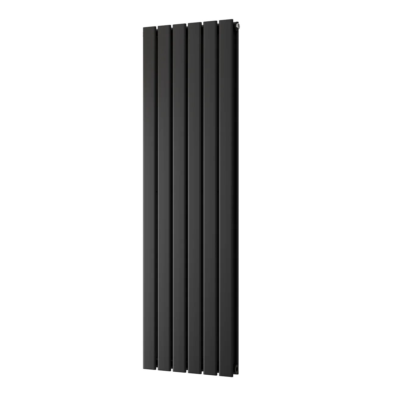 Typhoon - Black Vertical Radiator H1400mm x W408mm Double Panel