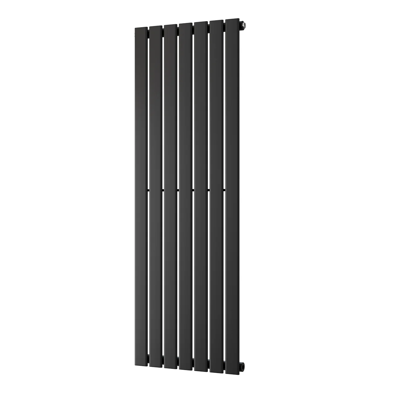 Typhoon - Black Vertical Radiator H1400mm x W476mm Single Panel