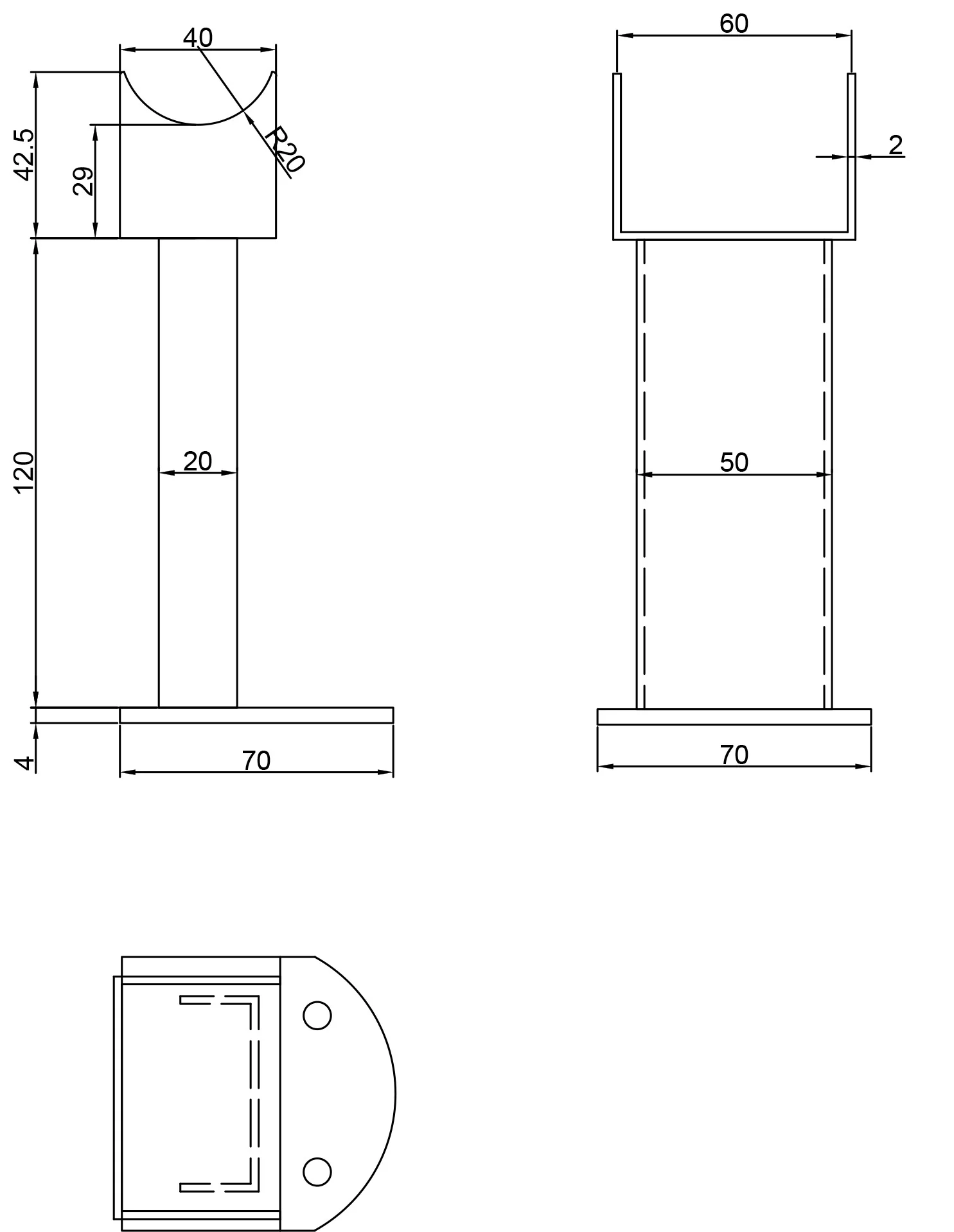Typhoon Designer Radiator Feet - Anthracite - Image 2