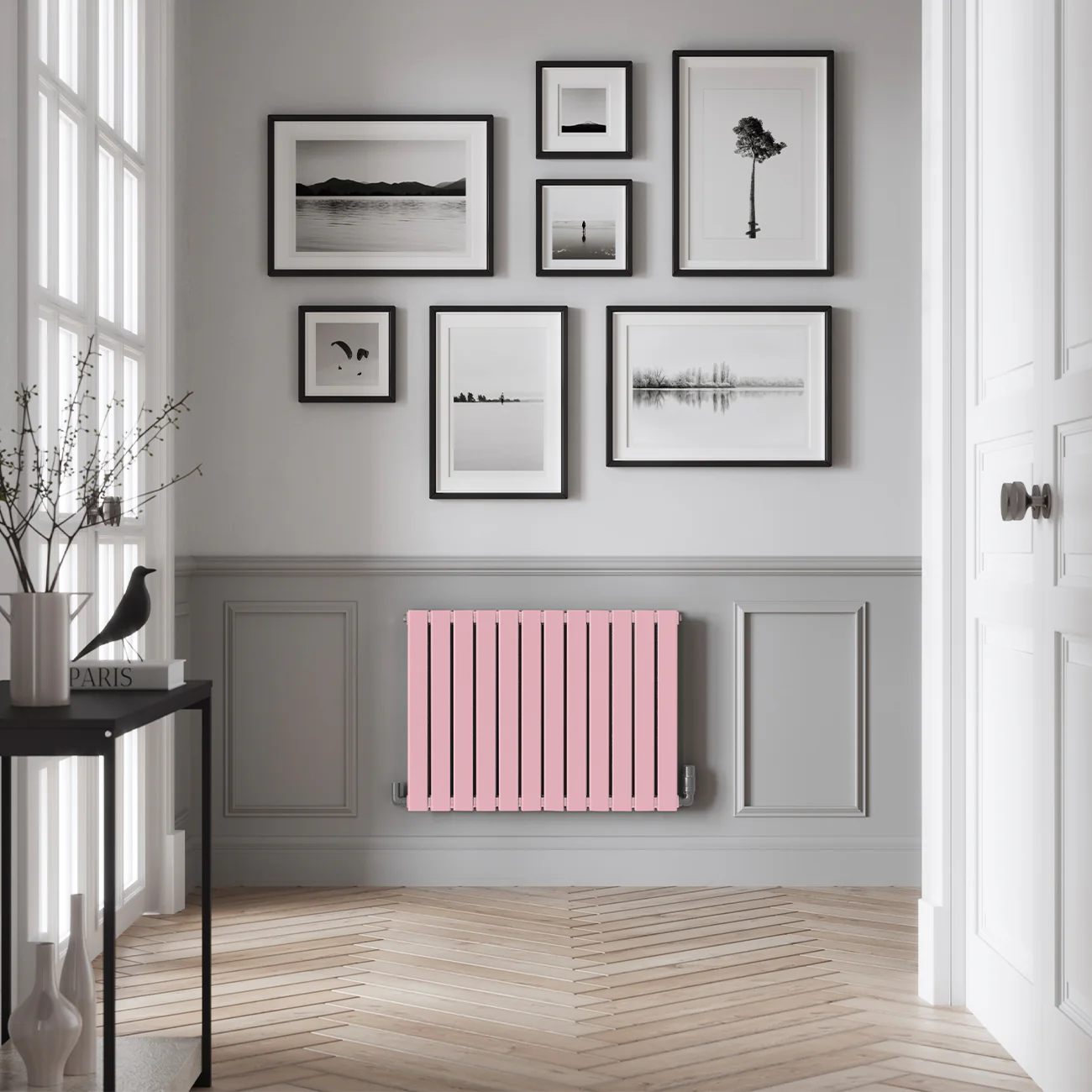 Typhoon - Light Pink Horizontal Radiator H600mm x W816mm Double Panel - Image 2