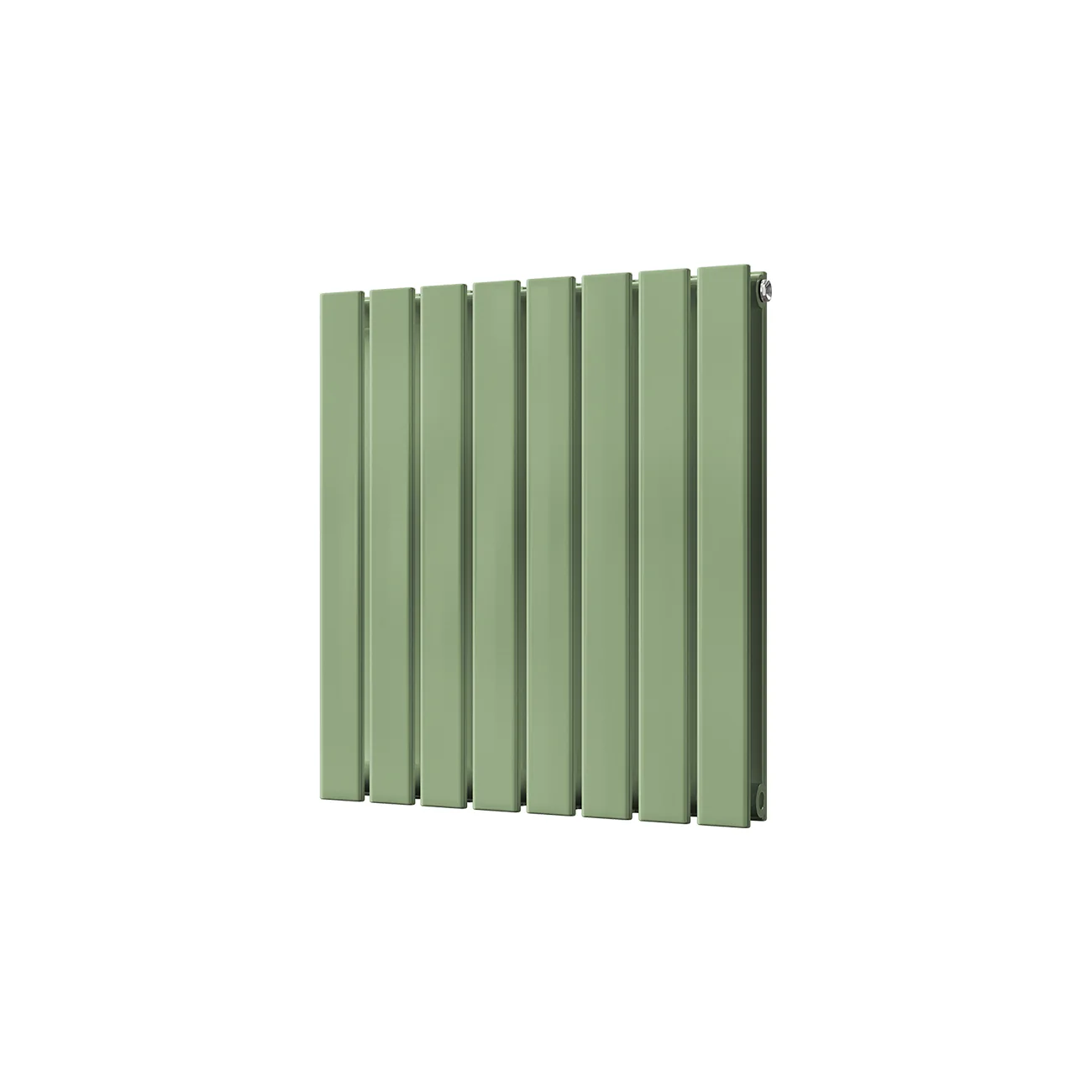 Typhoon - Pale Green Horizontal Radiator H600mm x W544mm Double Panel