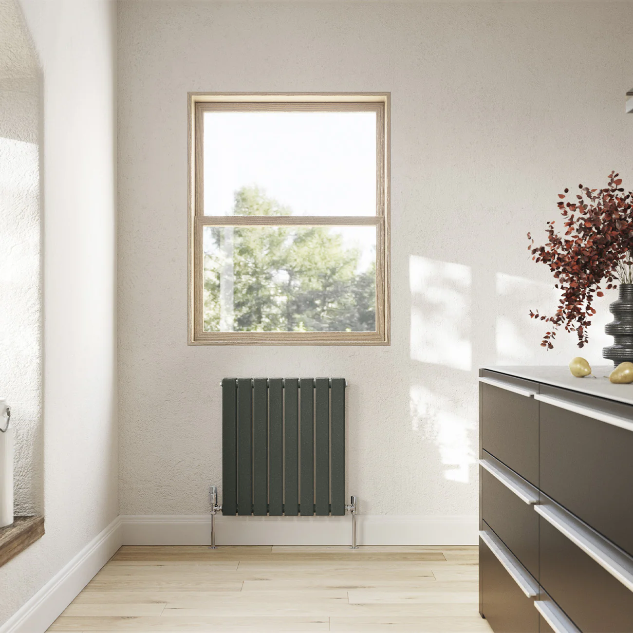 Typhoon - Signature Audi Grey Horizontal Radiator H600mm x W544mm Double Panel - Image 2