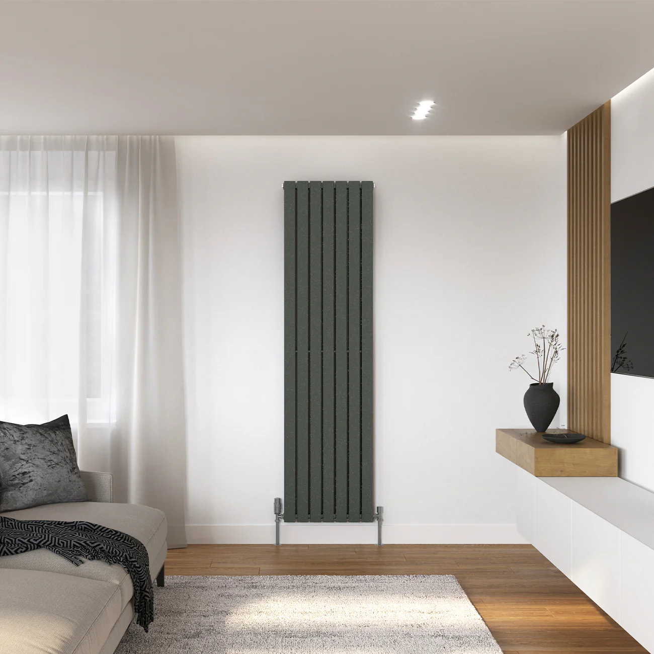 Typhoon - Signature Audi Grey Vertical Radiator H1800mm x W476mm Double Panel - Image 2