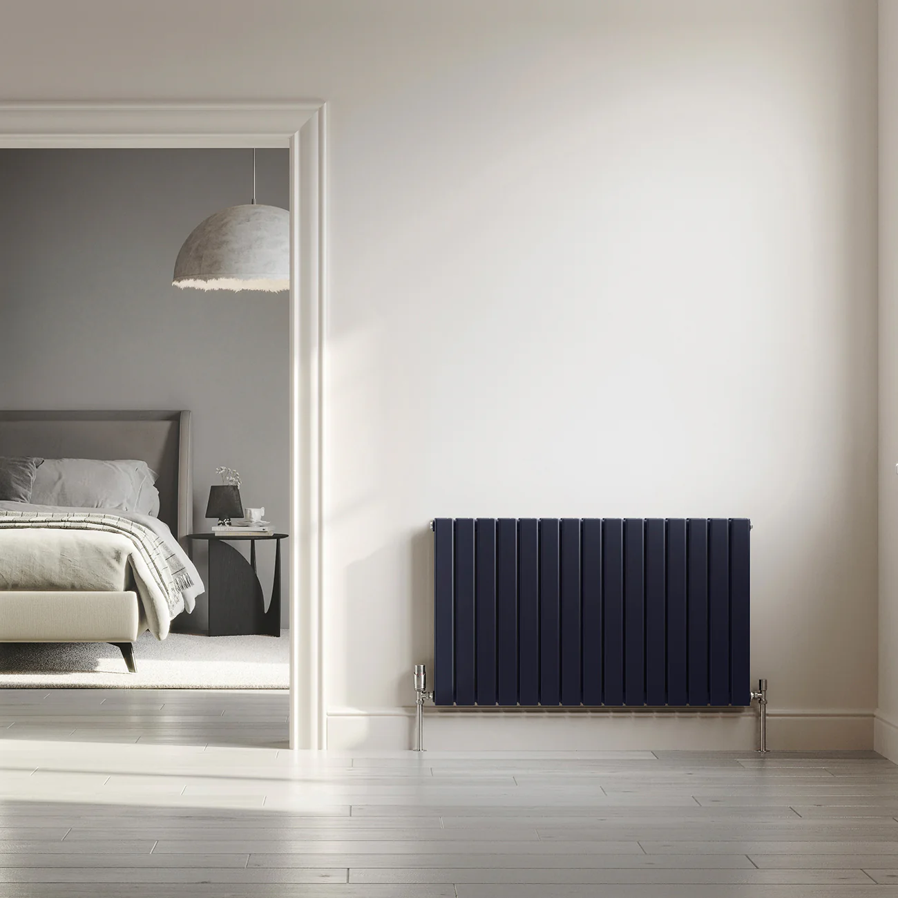 Typhoon - Signature Electric Purple Wrinkle Horizontal Radiator H600mm x W1020mm Double Panel - Image 2