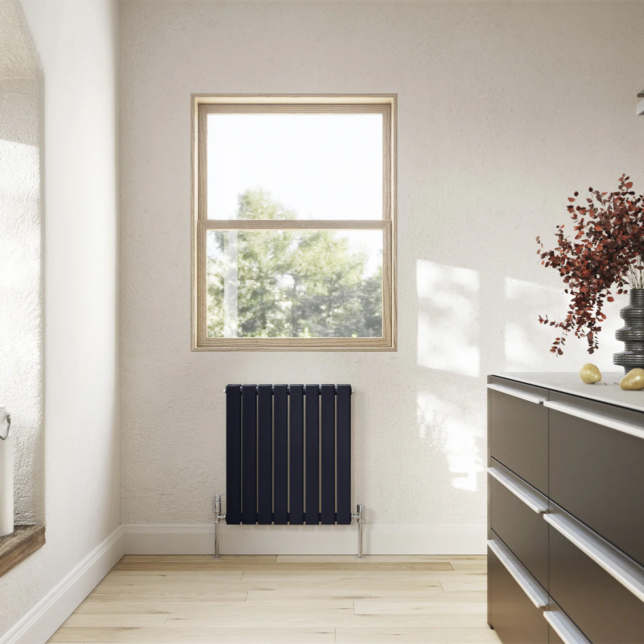 Typhoon - Signature Electric Purple Wrinkle Horizontal Radiator H600mm x W544mm Double Panel - Image 2
