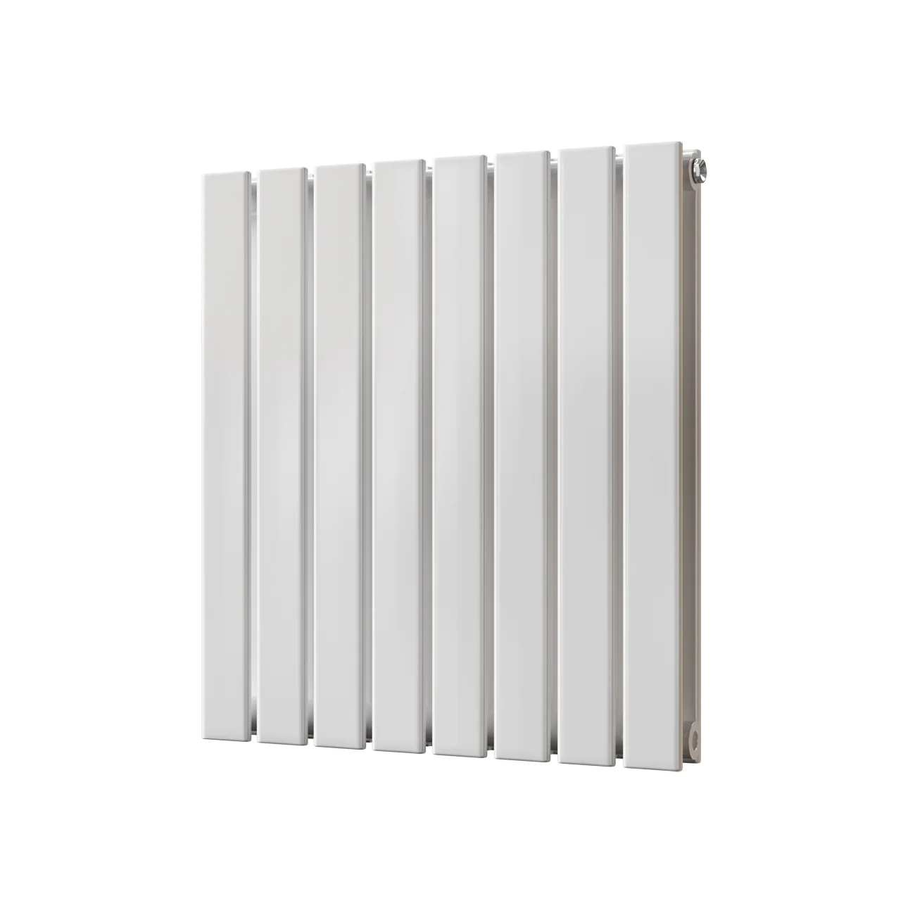 Typhoon - White Designer Radiator H600mm x W544mm Double Panel - Feet Included