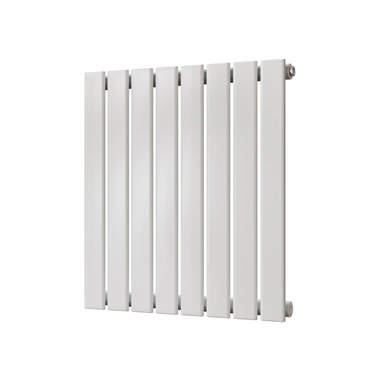 Typhoon - White Designer Radiator H600mm x W544mm Single Panel - Feet Included