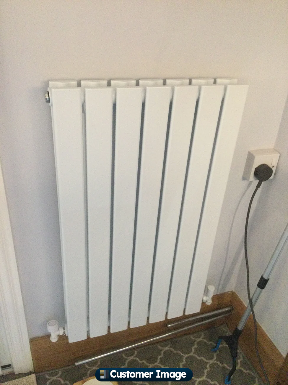 Typhoon - White Designer Radiator H800mm x W476mm Double Panel - Image 4