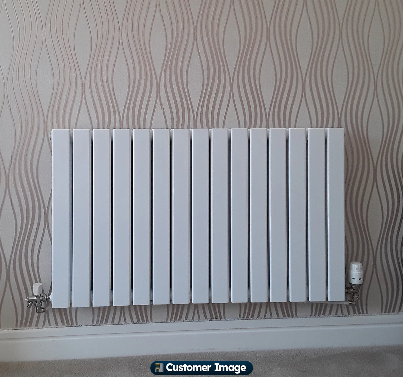 Typhoon - White Horizontal Radiator H600mm x W1020mm Double Panel - Image 4