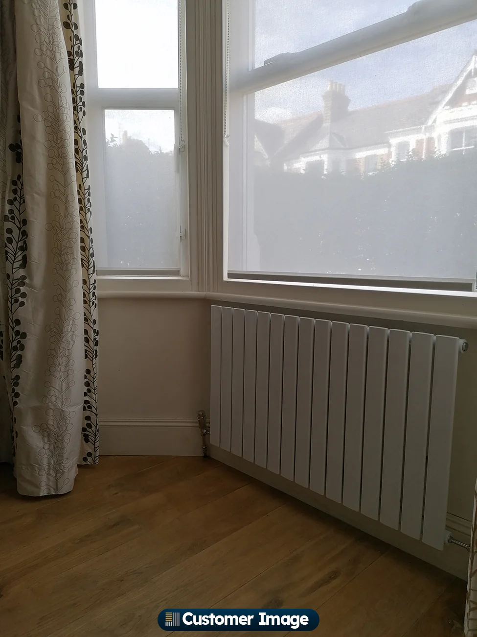 Typhoon - White Horizontal Radiator H600mm x W1020mm Single Panel - Image 4