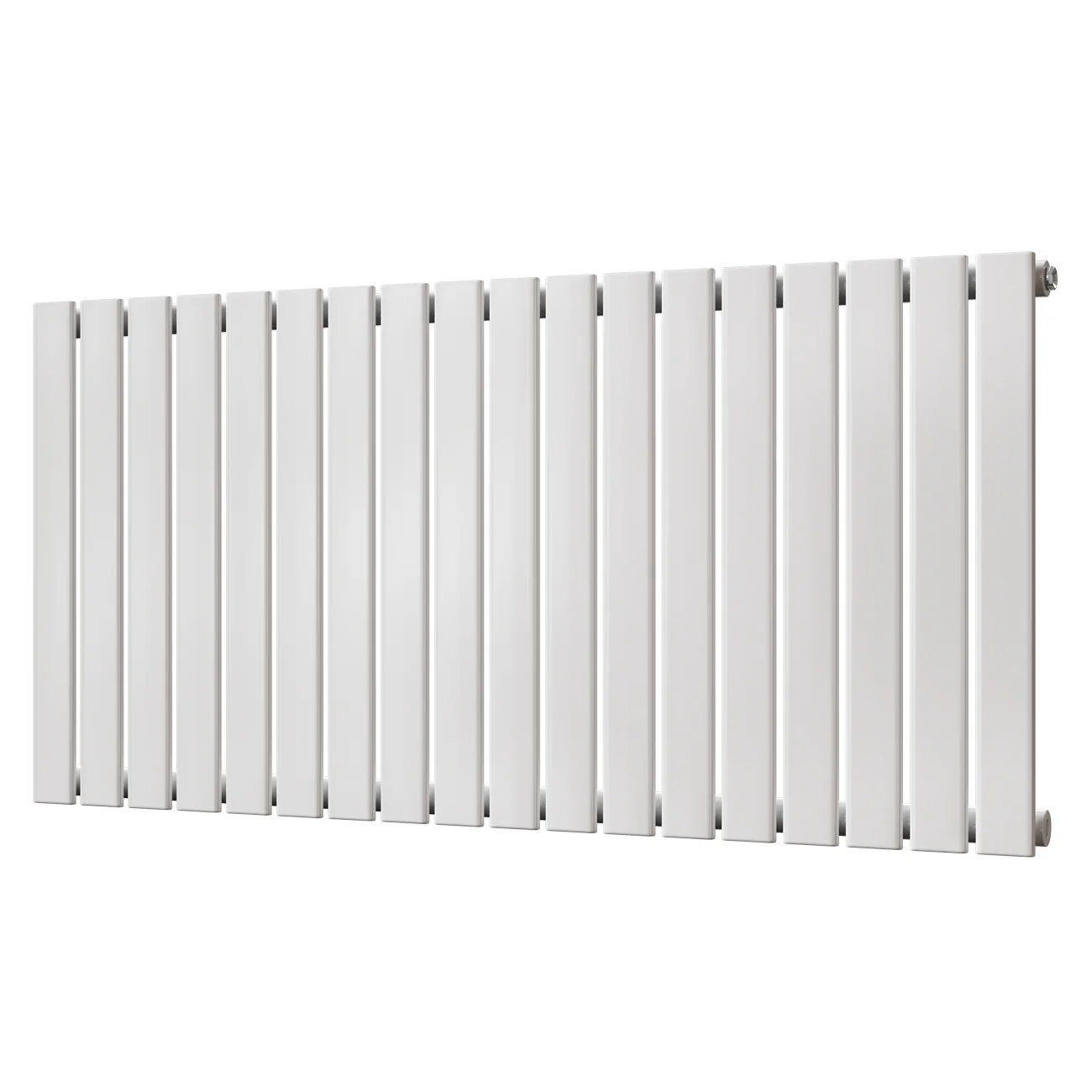Typhoon - White Horizontal Radiator H600mm x W1224mm Single Panel