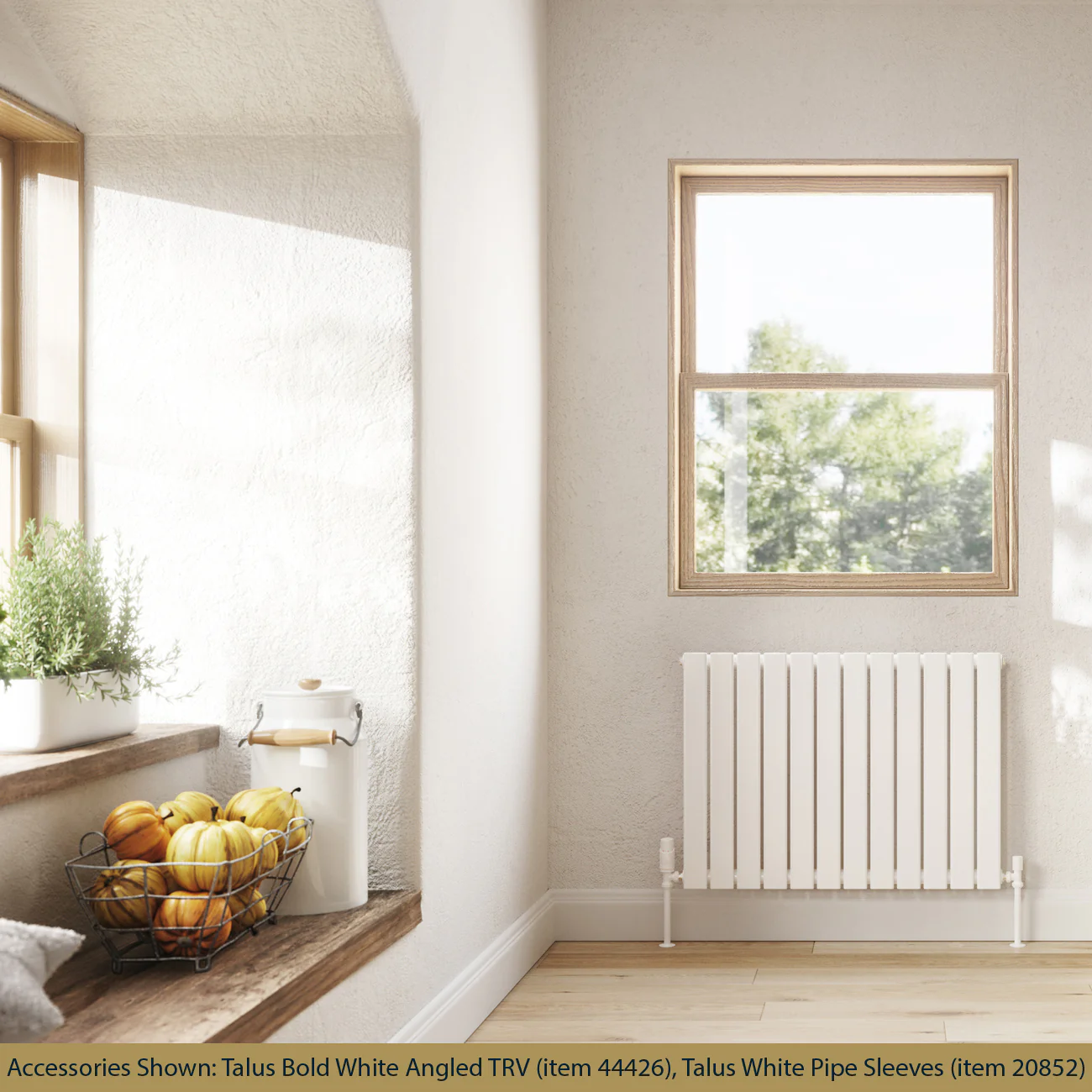 Typhoon - White Horizontal Radiator H600mm x W816mm Single Panel - Image 2