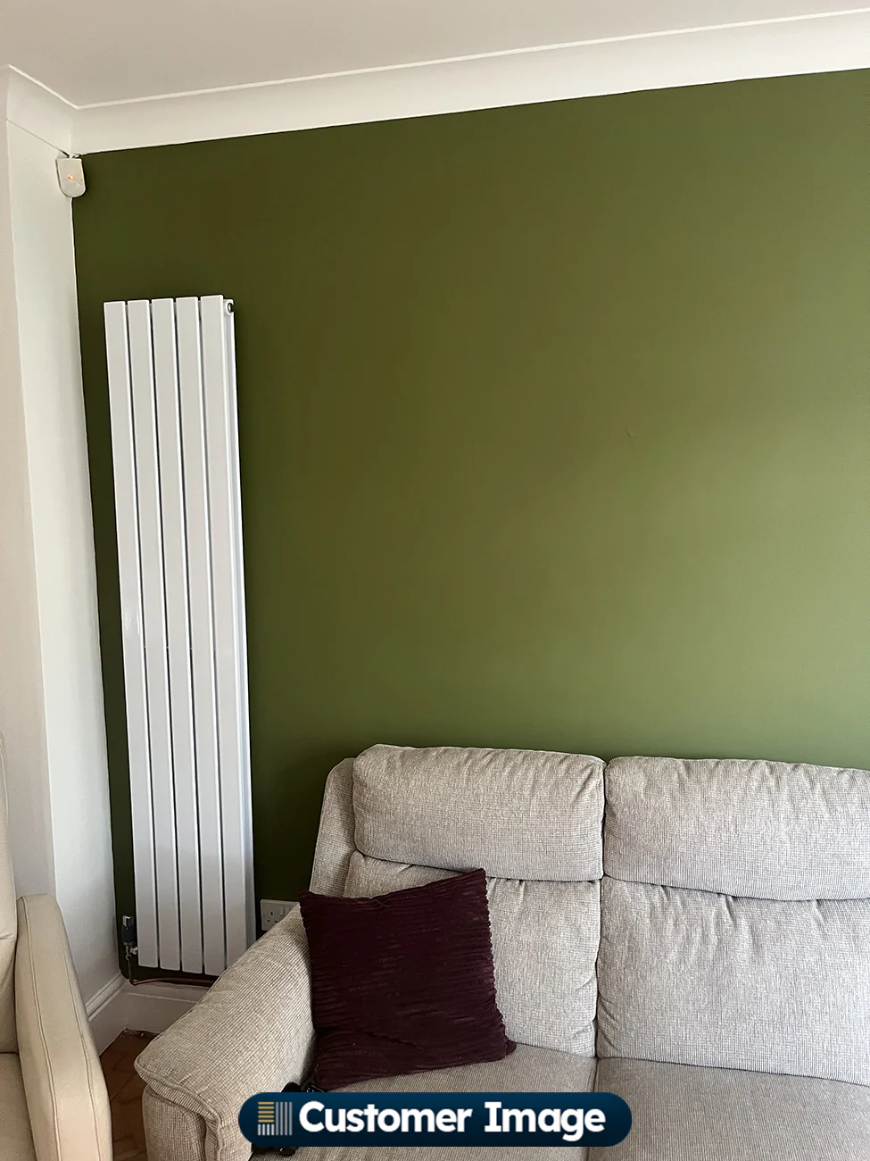 Typhoon - White Vertical Radiator H1800mm x W340mm Double Panel - Image 4