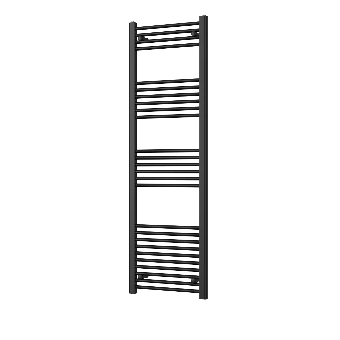 Zennor - Black Heated Towel Rail - H1600mm x W500mm - Straight
