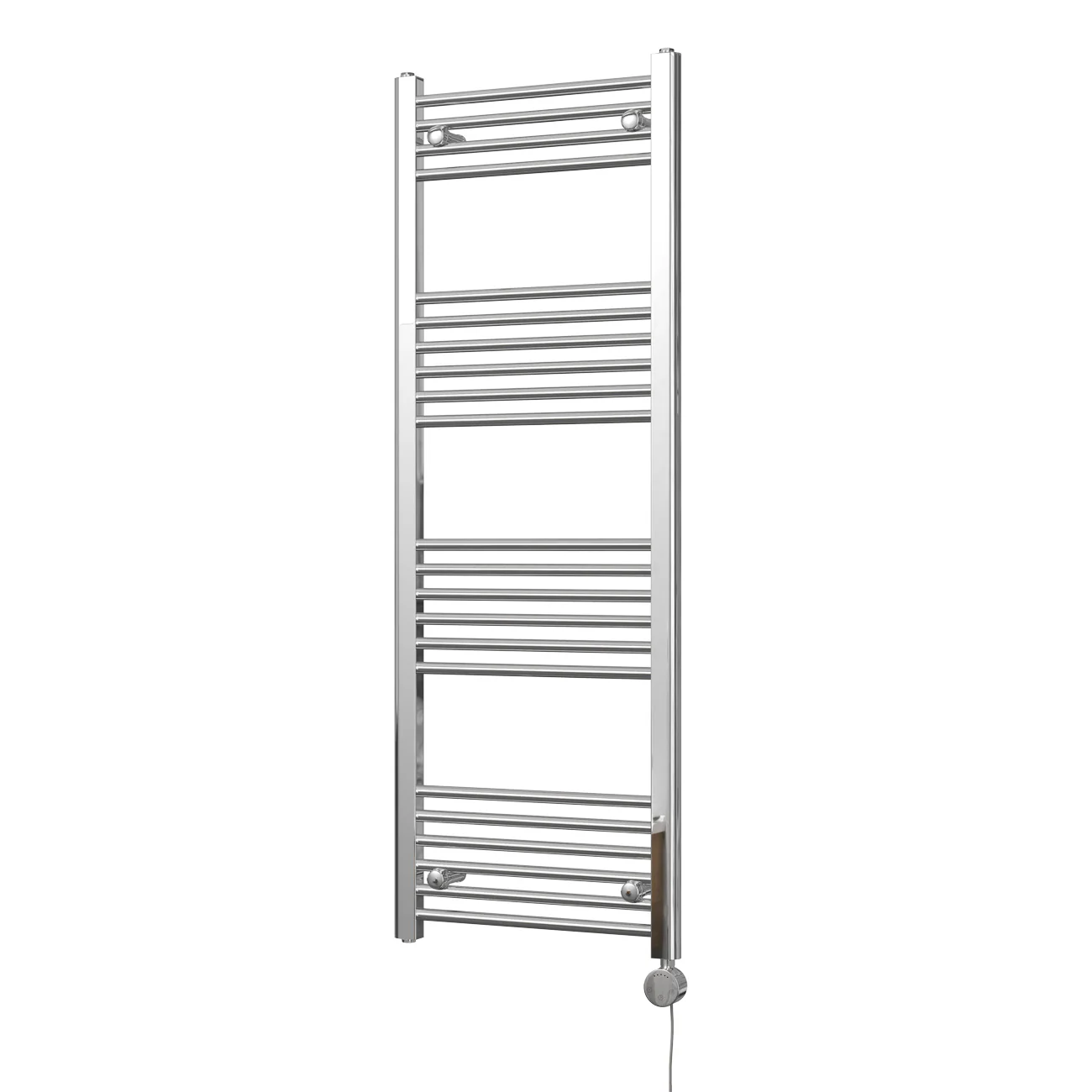 Zennor - Chrome Electric Towel Rail H1400mm x W500mm Straight 400w Thermostatic